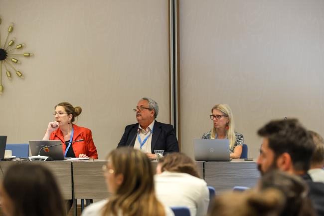 Melinda Tignor, WGII TSU, IPCC Vice-Chairs Ramón Pichs-Madruga, Cuba, and Diana Ürge-Vorsatz, Hungary 