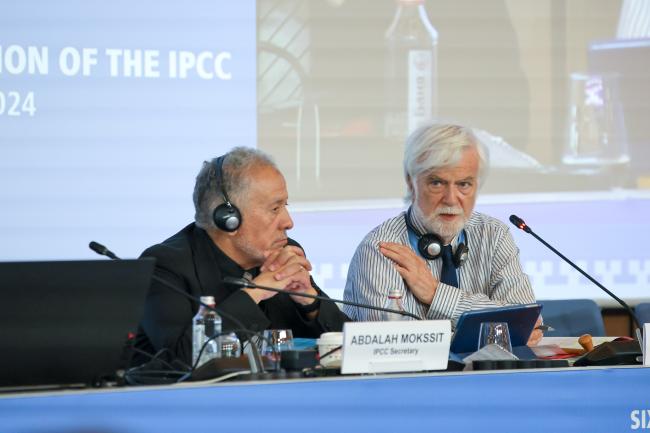 IPCC Secretary Abdalah Mokssit and IPCC Chair Jim Skea
