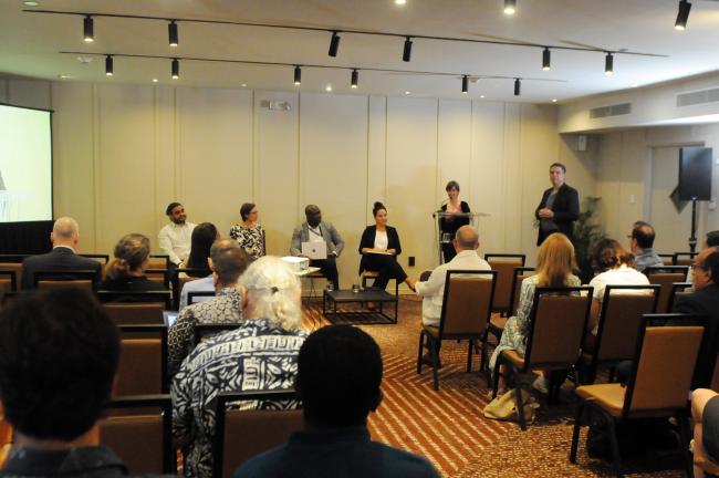 Participants during the session