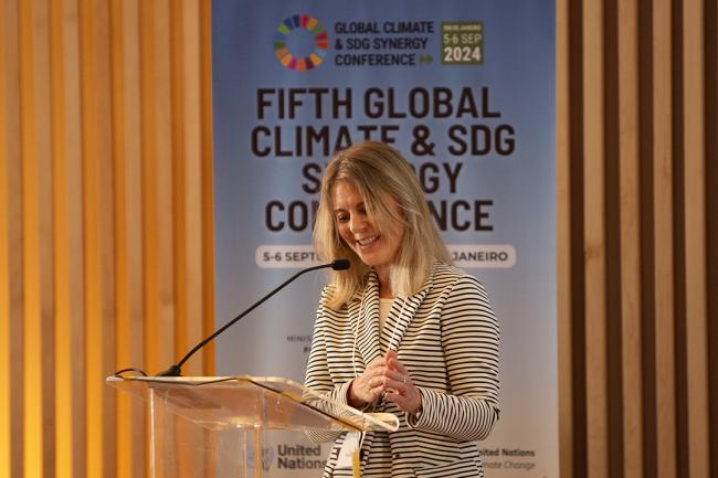 Ambassador Eva Bisgaard Pedersen, Ministry of Foreign Affairs of Denmark- Global-Climate-SDG-Synergy-5 -5Sep2024