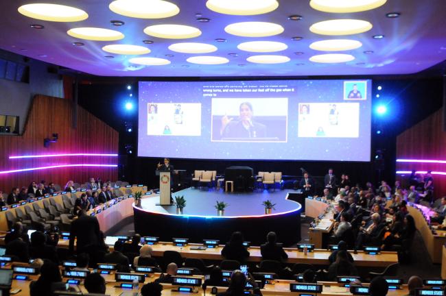 A view of the room during the event