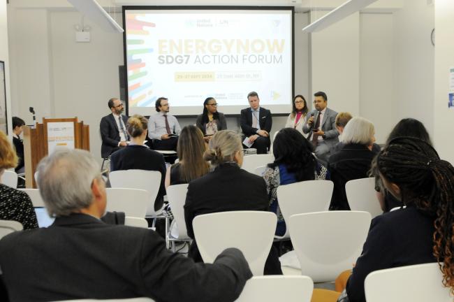 Participants and panel speakers of the event on "De-risking for Renewable Energy Investments-Cracking the Code"
