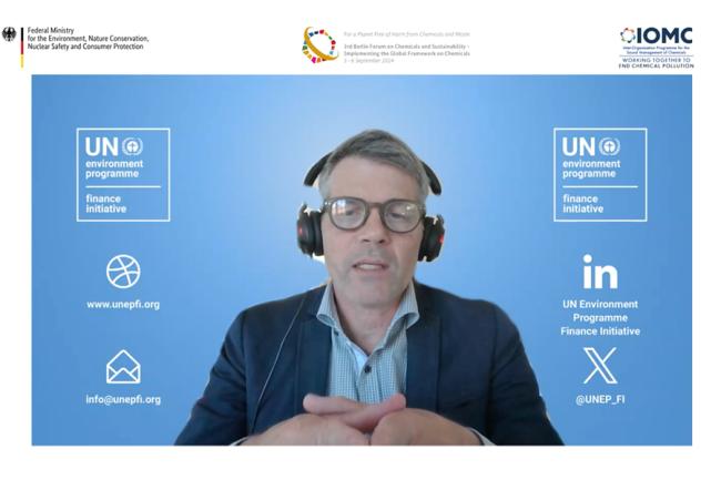 Eric Usher, Head of UNEP Finance Initiative