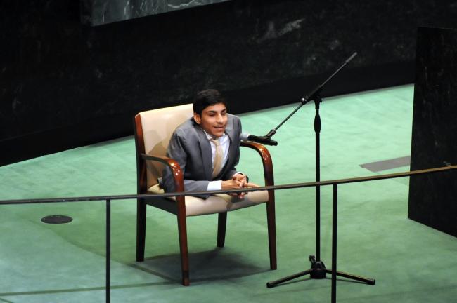 Ghanim Mohammed Al Muftah, Youth representative from Qatar