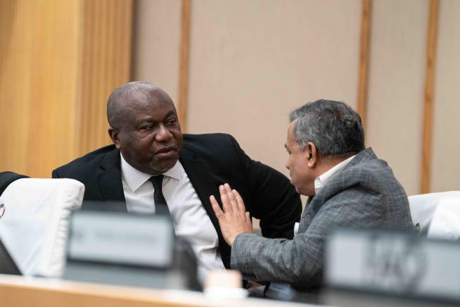 ITPGRFA Secretary Kent Nnadozie and Working Group Co-Chair Sunil Archak