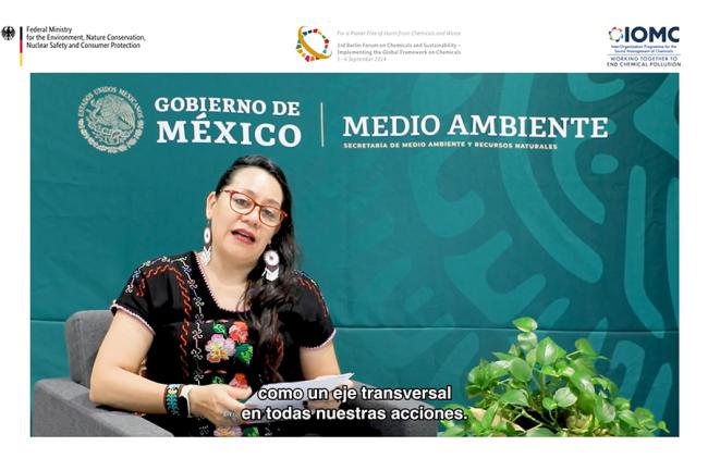 María Luisa Albores González, Secretary for the Environment and Natural Resources, Mexico