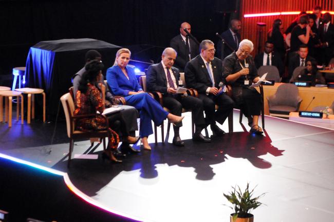 Panel speakers of the session on "It’s Happening- Just Transitions for SDG Acceleration"