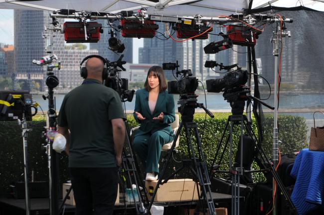 The media reports continuously from the Summit