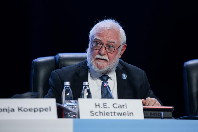 Carl Schlettwein Minister of Agriculture, Water and Land Reform, Namibia 