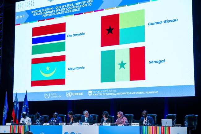 View of the panel during the Senegalo-Mauritanian Aquifer Basin ceremony 