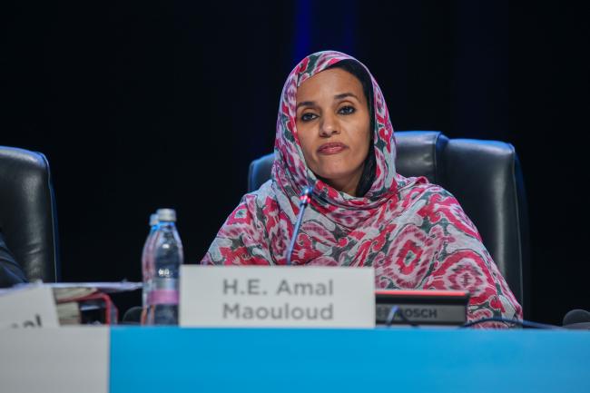 Amal Mint Maouloud, Minister of Hydraulics and Sanitation, Mauritania