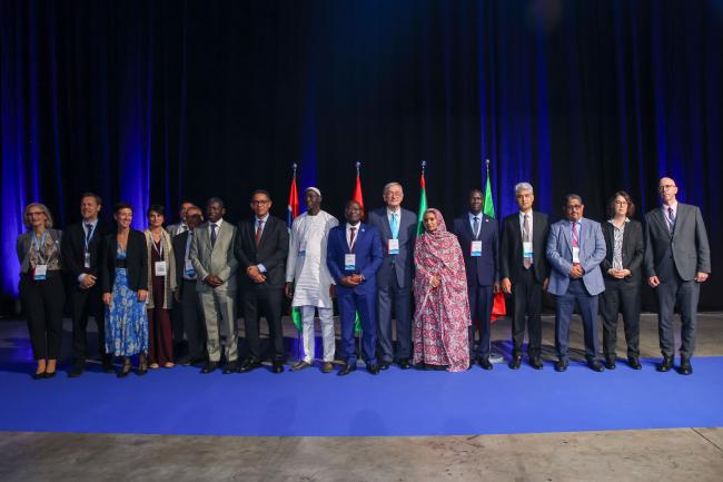 Group photo during the Senegalo-Mauritanian Aquifer Basin ceremony 