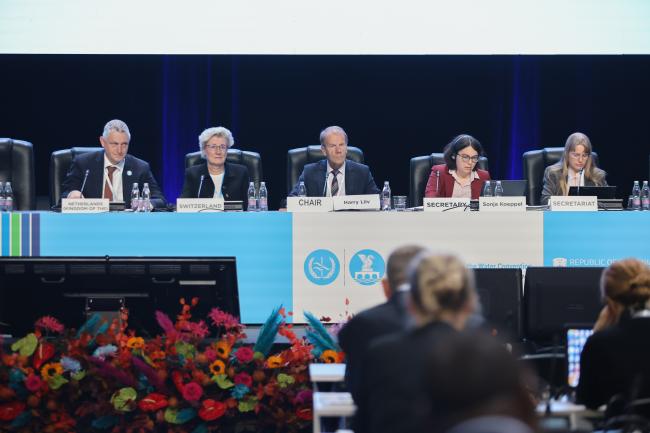 View of the panel during the morning plenary session