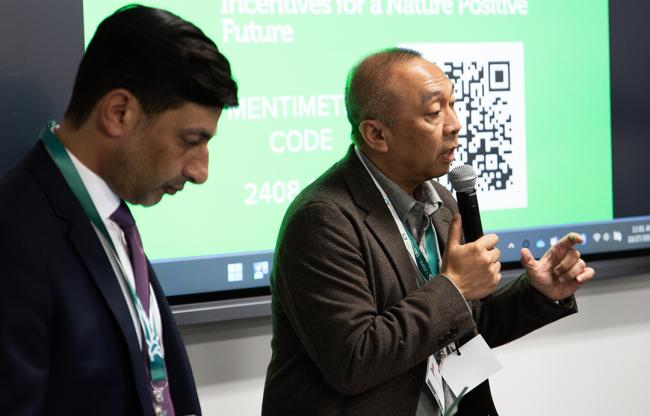 Hari Kushardanto, lead of coastal fisheries program in Indonesia, RARE - Target 18 - 27October2024