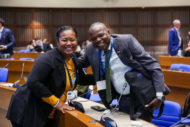 Alzena Fleetwood, Palau and Leslie Smith, Grenada_montreal-protocal-ozone-mop36_30Oct2024_photo.jpg