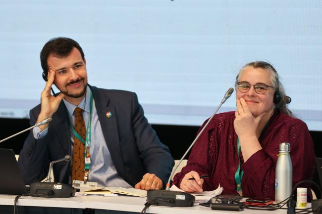 Contact Group on Resource Mobilization Co-Chairs Patrick Luna, Brazil, and Ines Verleye, Belgium