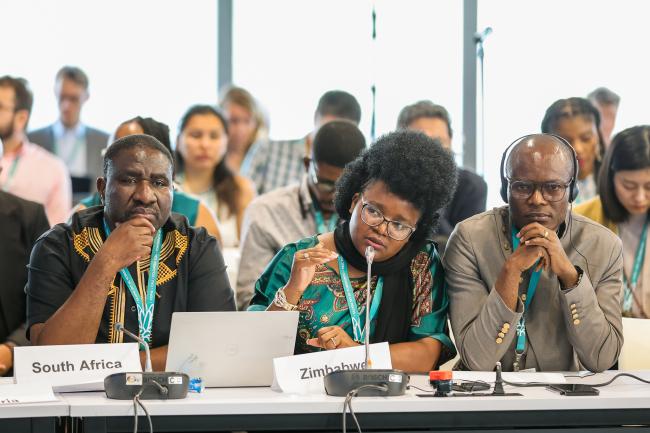 From L-R: Shonisani Munzhedzi, South Africa; Patience Gandiwa, Zimbabwe; and Daniel Mukubi Kikuni, Democratic Republic of the Congo