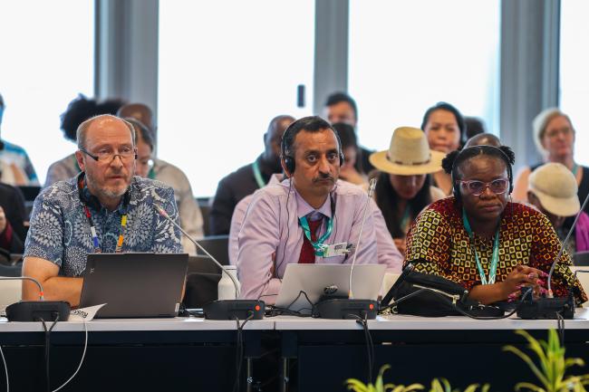 From L-R: Alexander Shestakov, Russian Federation; Badrinarayanan Balaji Lnu, India; and Sikeade Egbuwalo, Nigeria