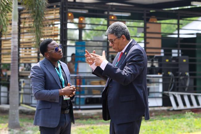 Komi Anthe, Togo, with Pedro León Cortés Ruíz, Colombia