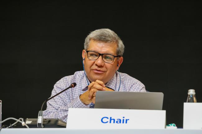 Working Group II Chair Hesiquio Benítez Díaz, Mexico