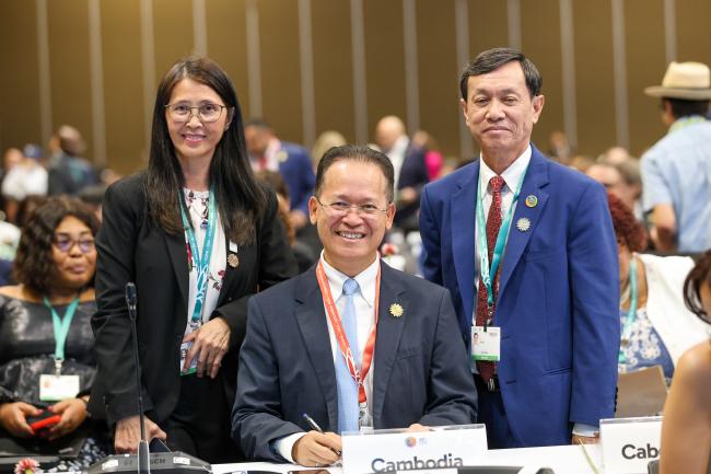 The Cambodian delegation