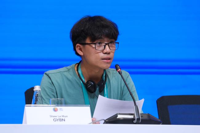 Shaw La Mun, Global Youth Biodiversity Network