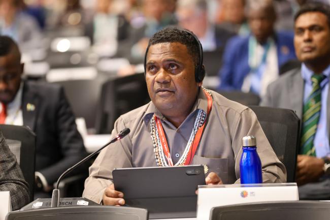 Trevor Manemahaga, Minister for the Ministry of Environment, Climate Change, Disaster Management and Meteorology, Solomon Islands