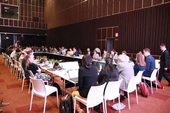 View of the room during a contact group on mainstreaming