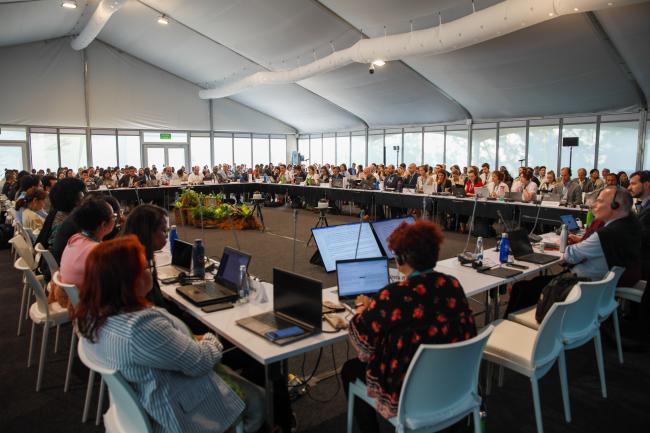 View of the room during the Contact Group on resource mobilization