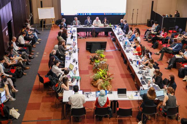 View of the room during the Contact Group on the financial mechanism