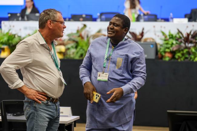 Han de Koeijer, EU, with Orou Matilo Timothee Bio, Benin