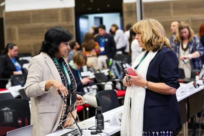 Fahmida Khanom, Bangladesh, and Astrid Schomaker, Executive Secretary, CBD