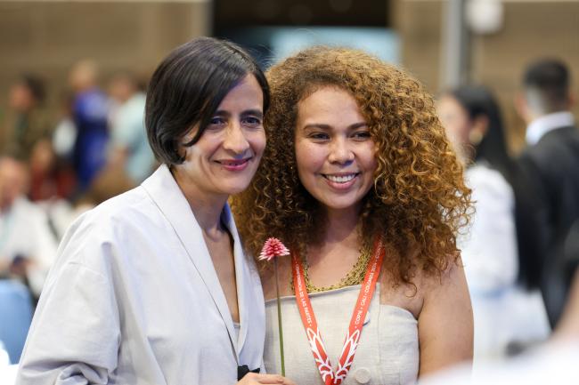 María Susana Muhamad González, Minister of Environment and Sustainable Development, Colombia, with Ángela Yesenia Olaya Requene, Minister of Science, Technology and Innovation, Colombia