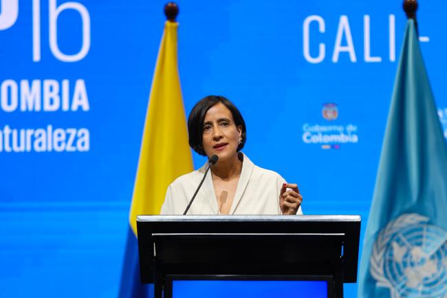 María Susana Muhamad González, Minister of Environment and Sustainable Development, Colombia