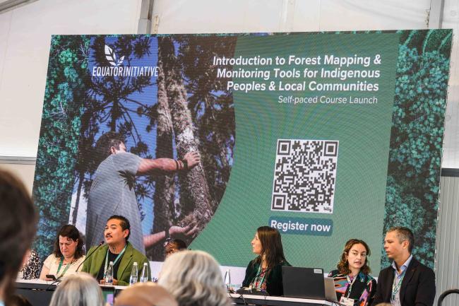David Garcia, introducing the launch of the XX Introduction to Forest Mapping & Monitoring Tools for Indigenous Peoples and local Communities - Forest and Water -24oct24-photo