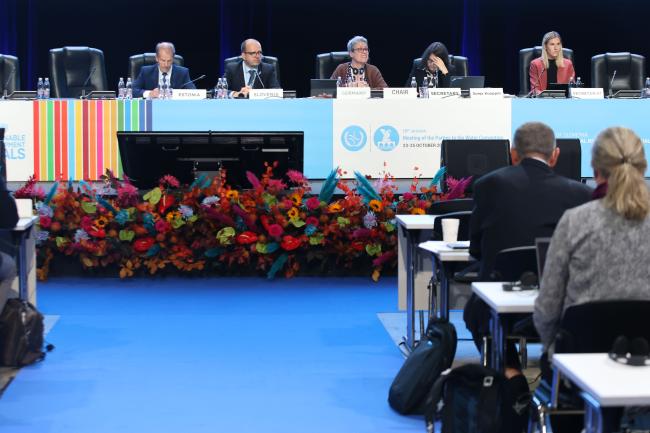 A view of the dais 
