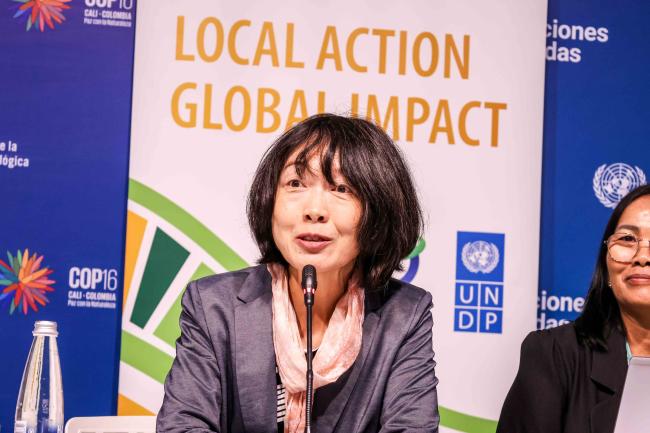Fumiko Nakao, Principal Coordination Officer, Secretariat of the Convention on Biological Diversity - COMDEKS -30oct24-photo