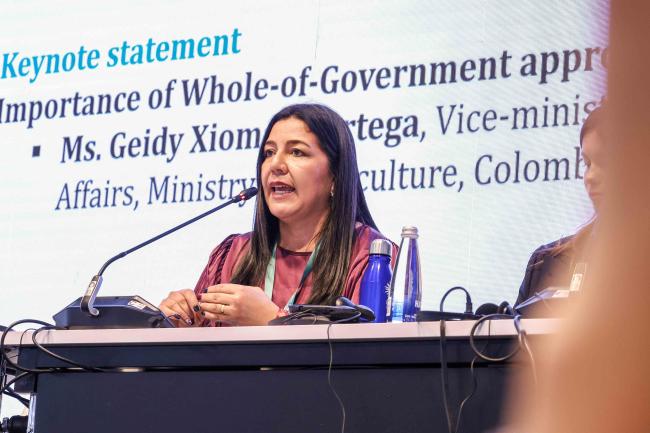 Geidy Xiomara Ortega, Vice-minister of Agricultural Affairs, Ministry of Agriculture, Colombia - Food Day -28oct24-photo