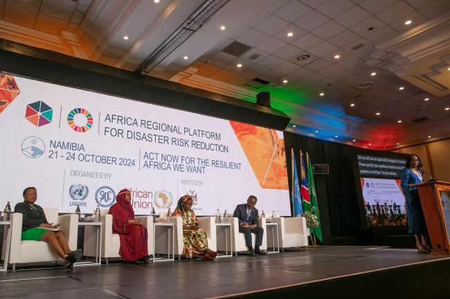Panel speakers during the working session 'Loss and Damage: Gender Dimensions' 