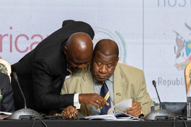 John Mutorwa, Deputy Prime Minister, Namibia, considering the amendements