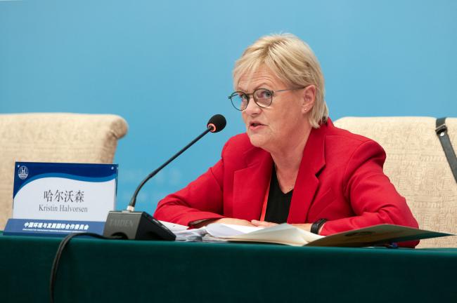 Kristin Halvorsen, CCICED Vice Chairperson and Director, CICERO Center for International Climate Research