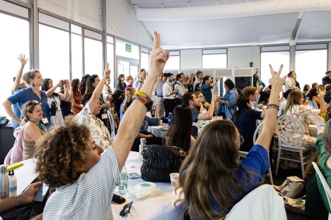 Participants vote on their XX in the Breakthrough Panel - Ocean Day -27oct24-photo