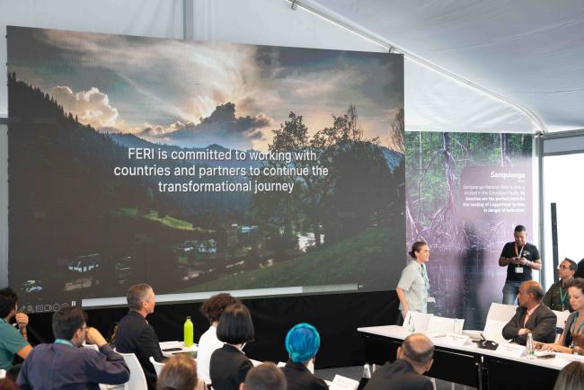 Participants watched a videon telling the 10-year journey of FERI - FERI forests-23oct24-photo