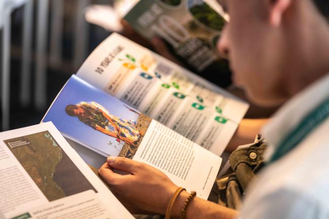 Participants were given copies of the Feri at 10 years report - FERI forests-23oct24-photo