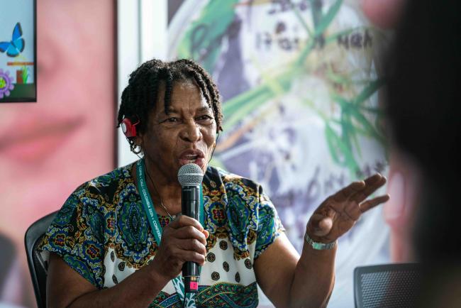 Ruth Spencer, local communities representatives from Antigua Barbuda - gender target 23 -23oct24-photo
