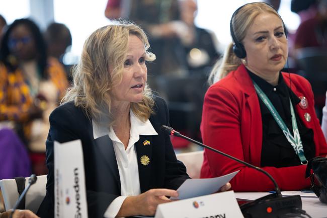 Steffi Lemke, Federal Minister for the Environment, Nature Conservation, Nuclear Safety and Consumer Protection, Germany -Urgent Action for Implementation - 29 Oct 2024