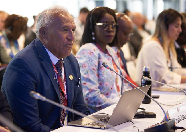 Tereapii Maki Kavana Honourable Associate Minister Tereapii Maki Kavana, Cook Islands- Synergies between biodiversity and climate change- 30 Oct 2024