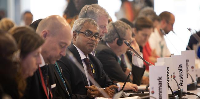 Thoriq Ibrahim, Minister for Climate Change, Environment, and Energy, Maldives- Synergies between biodiversity and climate change- 30 Oct 2024