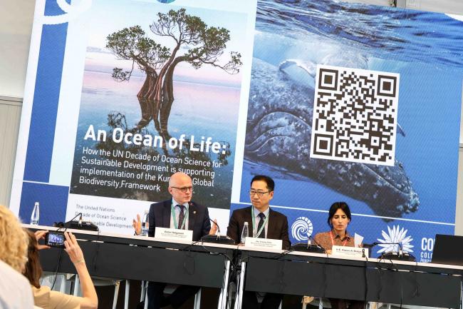 Vidar Helgesen, UNESCO, introduced the report An Ocean of Life - Ocean Day -27oct24-photo