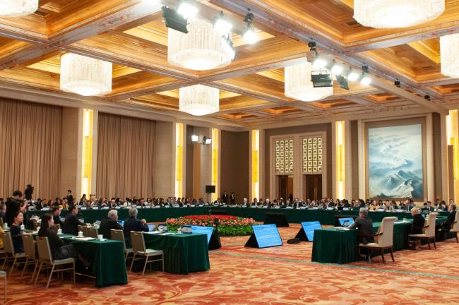 Participants during the discussion on the draft policy recommendations